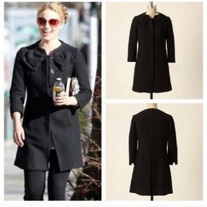 Anthropologie Wool 3/4 Sleeve Driving Coat 12/L